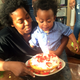 Moji and Garvey celebrate his 2nd birthday in 2017.